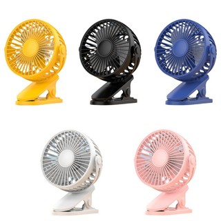 Quạt tích điện mini,kẹp xe đẩy cho trẻ em bé sơ sinh, bàn làm việc, cắm sạc USB