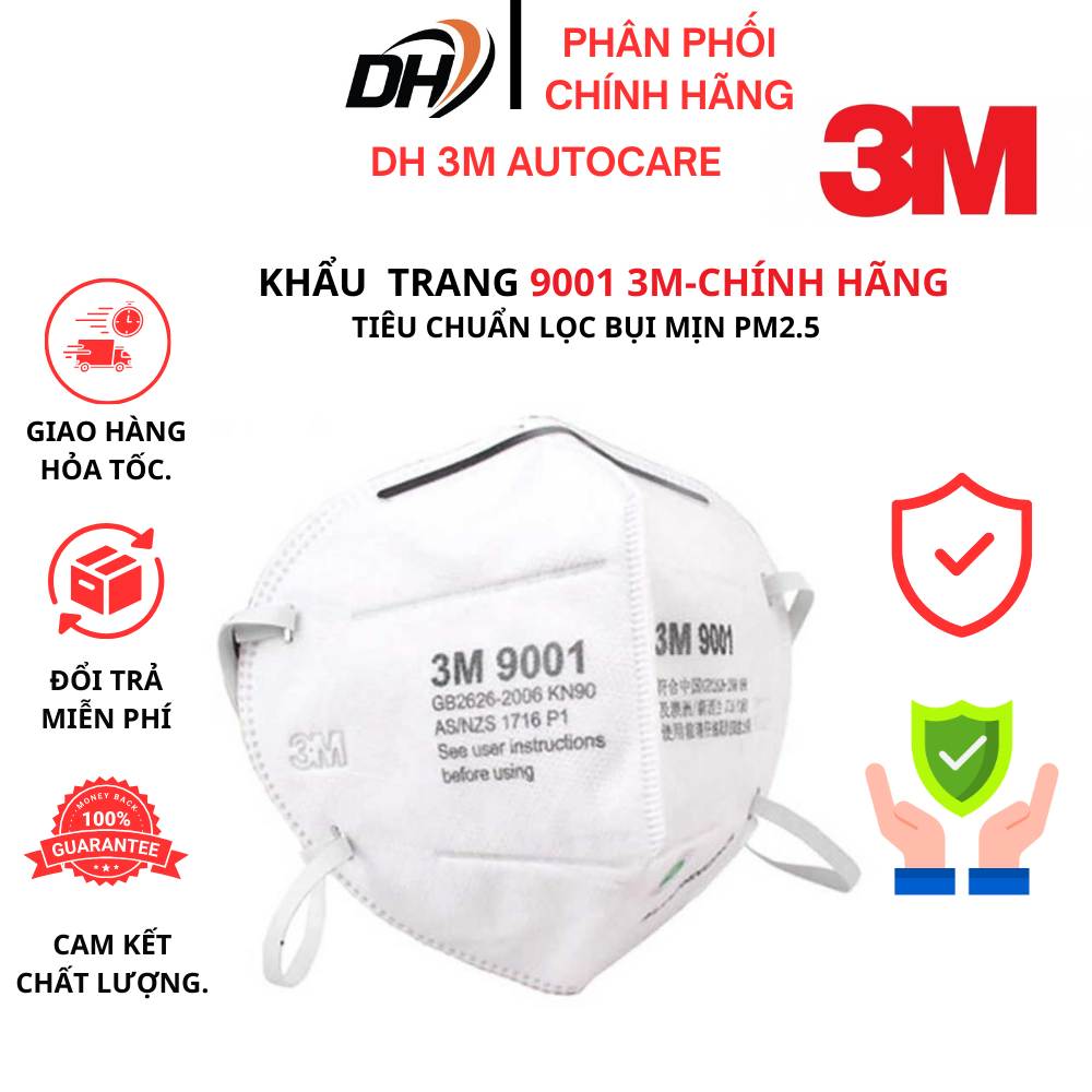 Khẩu Trang 3M Chính Hãng 9001- DH 3M AUTOCARE.