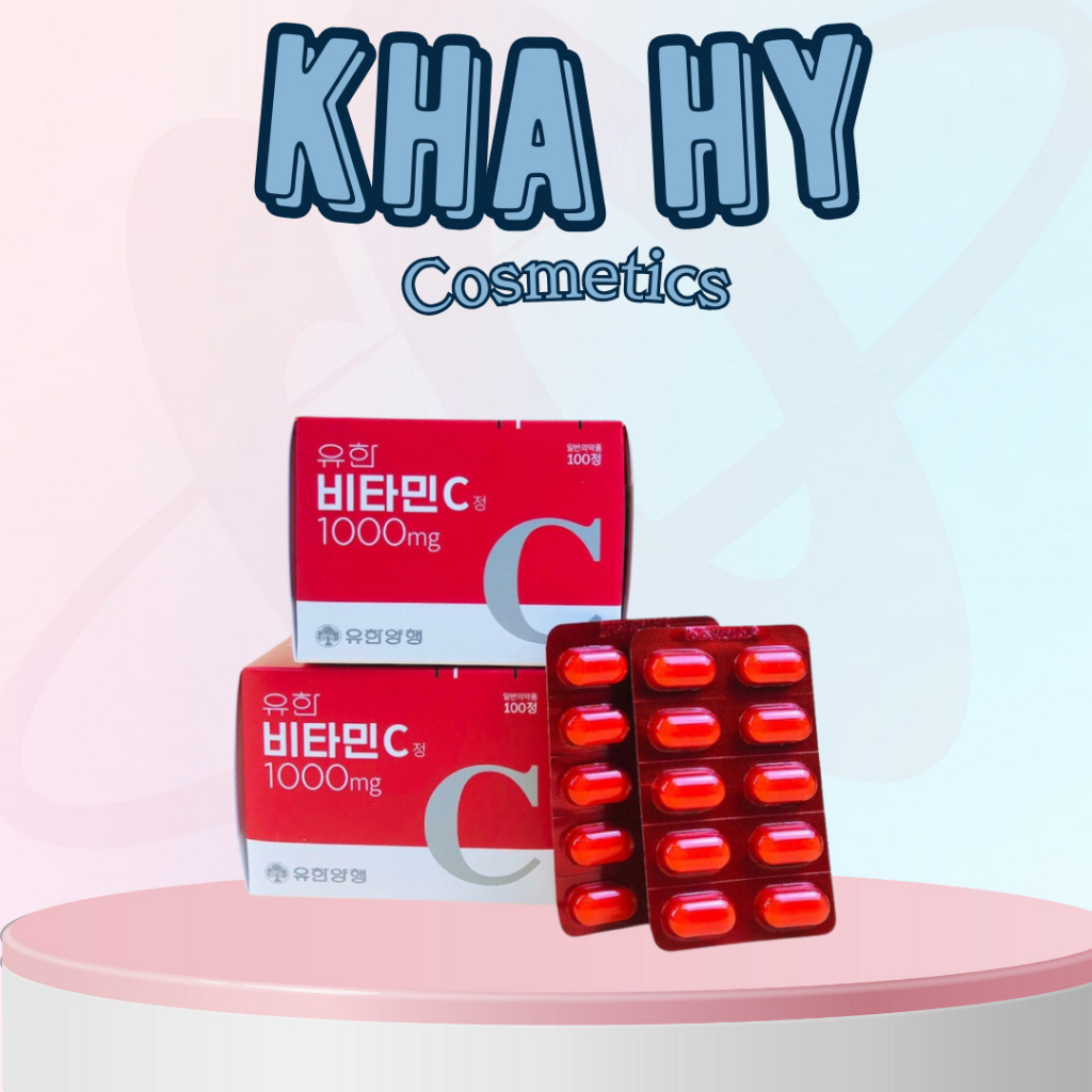 Viên Uống Vitamin C 1000mg - 100 viên Yuhan Hàn Quốc - khahycosmetics