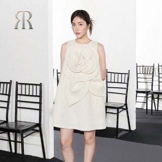 RẬP - Đầm Cổ Tròn Không Tay Cài Hoa 3D - HERITAGE 02