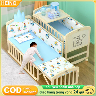 HEINO Nôi cũi cho bé  Đa năng  cao cấp an toàn và tiện lợi, bền đẹp cho trẻ sơ sinh đến 12 tuổi
