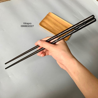 Đũa xào, đũa nấu ăn gỗ trắc thân lượn sóng 32cm