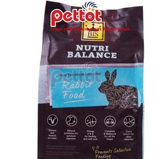 Thức ăn cho thỏ Nutri balance - thức ăn cho thỏ giàu dinh dưỡng cao cấp loại 900G đến 2kg - Pettot