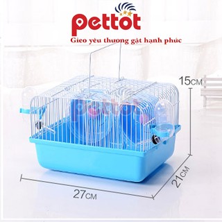 Lồng ngăn đôi mini dành cho hamster - Pettot