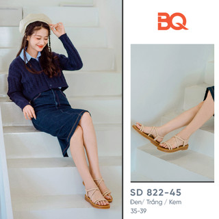 Giày sandal nữ đế bằng thời trang nữ tính basic BQ SD 822-44