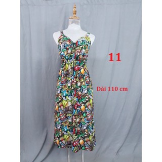 Đầm 2 dây Tole thái, nhiều màu