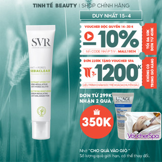 Kem dưỡng SVR cho da dầu giảm mụn SVR Sebiaclear Mat+Pores 40ml