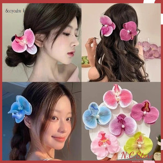 Kẹp Tóc Hoa Lan Hottrend Đính Ngọc Cực Xinh
