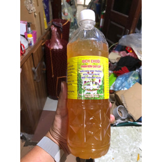 Dịch chuối / Dưỡng chất cho phong lan - giúp hoa đậm mầu, cây khỏe (chai 1 lít)