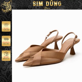  GUỐC ZR MŨI NHỌN ĐEN NÂU CAO 3 PHÂN HOT   Lùi 1 Size  25071 