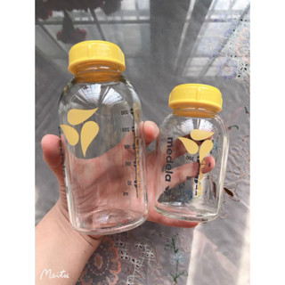 Bình Sữa thuỷ tinh Medela 250ml/ 150ml Bình Trữ Sữa Nhựa PP 150ml/250ml thuỷ tinh an Toàn Cho Bé ( NEW)