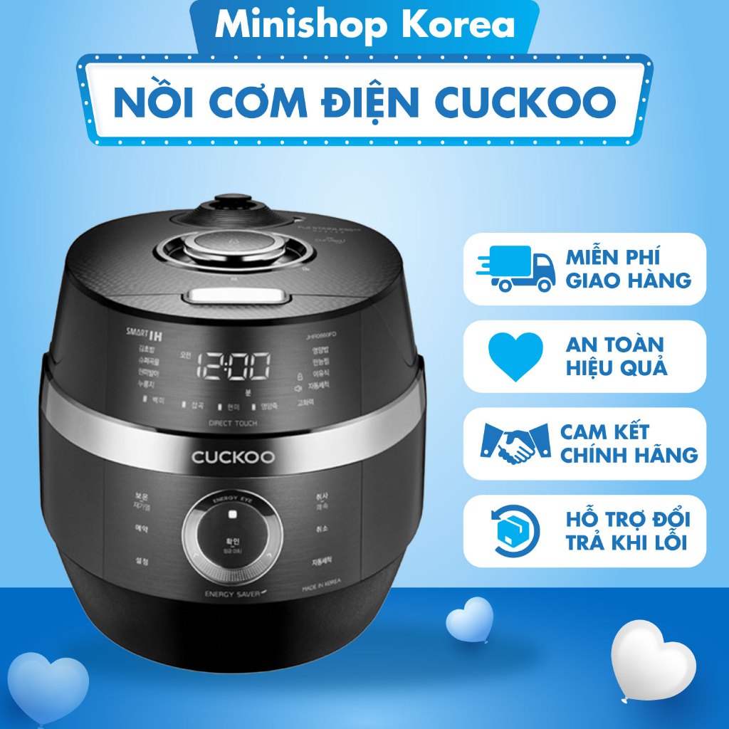 Nồi Cơm Điện Cuckoo JHR1060FD-JHR0660FD Thiết Kế Công Nghệ Cao Tần, Sử Dụng Tiện Lợi 1,08L