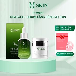 Combo Kem Face,Serum căng bóng MQ Skin dưỡng da sau tái tạo MQ Skin Chính Hãng