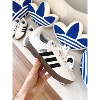Giày sneaker adidas vl 3.0 court ‘white black gum’ id8797 trắng sọc đen đế gum | piupiu authentic
