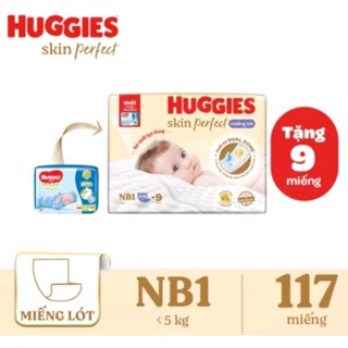   Thêm miếng  Miếng lót sơ sinh Huggies NB1-108+9 miếng  NB2 - 60 miếng 