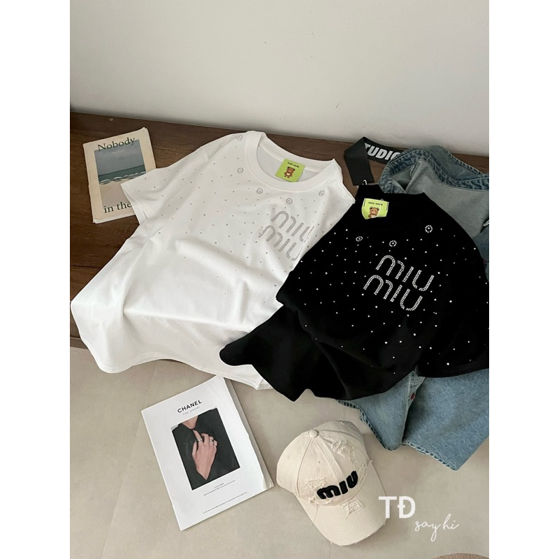 Áo Thun Cộc Tay Đá Miu Miu 🍉🍉