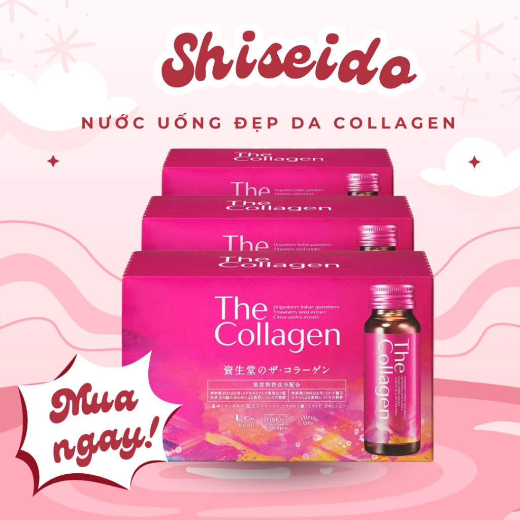Nước uống đẹp da The Collagen Shiseido EX Nhật Bản 10 lọ x 50ml