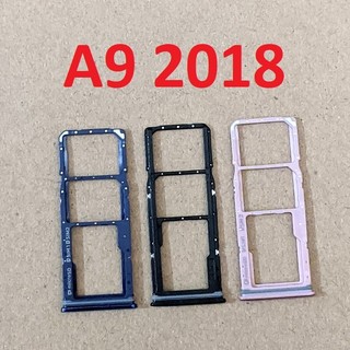 Khay sim samsung a9 2018 khay thẻ nhớ linh kiện thay thế