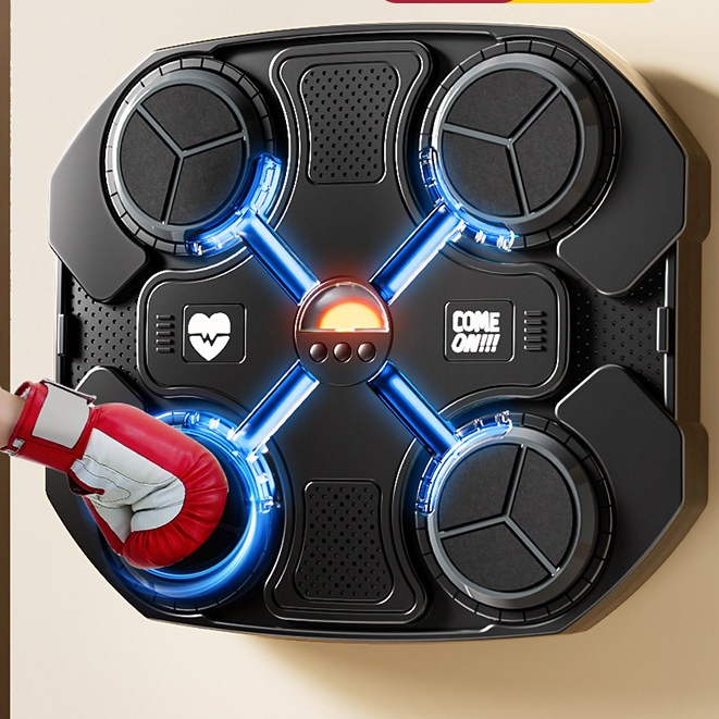 Đồ chơi Máy tập Thể thao BOXING Đấm bốc gắn tường tiện lợi kết BLUETOOTH có nhạc có đèn led định hướng vị trí ngẫu nhiên