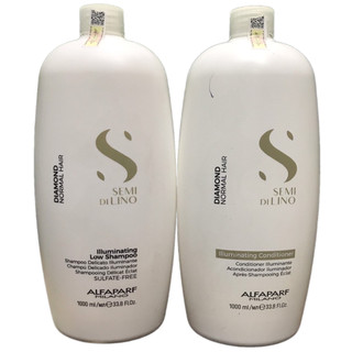 Dầu gội xả chăm sóc tóc bóng mượt Semi Dilinoo DIAMOND Illuminating Low Alfaparf Milano 1000mlx2 ( Normal Hair )