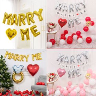 Set bong bóng trang trí MARRY ME cầu hôn, tỏ tình Fubao Store