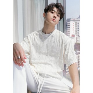 Áo thun cotton wash rách 2 lớp SONA