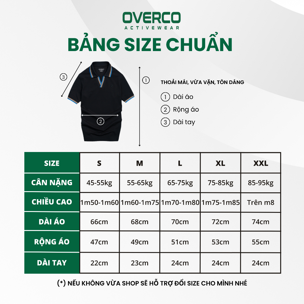 Áo Polo Nam Basic Cổ Chữ V Chất Vải Cotton USA Cao Cấp Mềm Mịn Thoáng Mát Co Giãn 4 Chiều Thương Hiệu OVERCO - OVUPL004