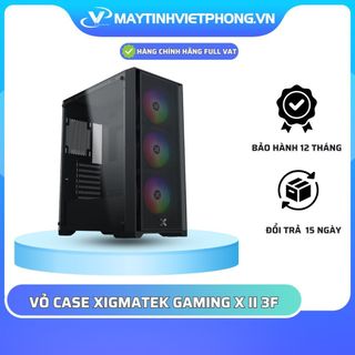 VỎ MÁY TÍNH XIGMATEK GAMING X II 3F - GAMING ATX, KÈM 03 FAN XIGMATEK Z20F 