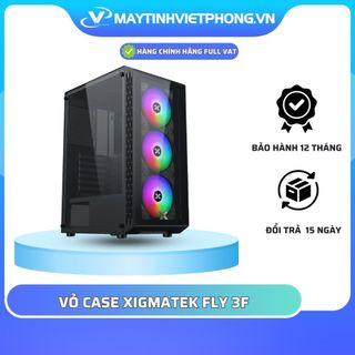 Vỏ máy tính / vỏ case xigmatek fly 3gf - gaming atx, kèm 03 fan xigmatek z20f