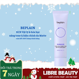 [PHIÊN BẢN MỚI] Kem chống nắng BEPLAIN Sunmuse lai Vật Lý & Hoá Học Nâng Tone & Hiệu chỉnh Da SPF 50+ ( MÀU TRẮNG)