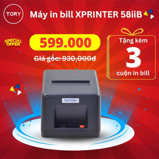 [IN ĐIỆN THOẠI BLUETOOTH] Máy in hoá đơn, in bill Xprinter 58iiB khổ giấy 58mm kết nối điện thoại cổng Bluetooth