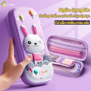 Hộp đựng bút DION, túi bút hình thú, túi để bút, thước nhiều ngăn chứa nhiều đồ nhiều màu mã