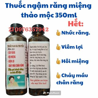 Nước súc miệng, ngậm giảm đau nhức răng, viêm lợi, chảy máu chân răng, hôi miệng chai 350ml