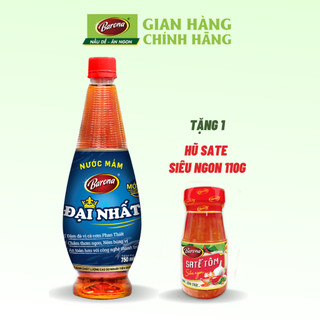 Nước Mắm Barona Đại Nhất 12 Độ Đạm - 750ml tặng 1 hũ Sate Siêu ngon 110g
