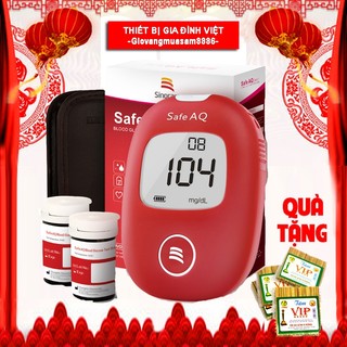 Máy đo đường huyết Safe AQ Smart + tặng 25 que thử, 25 kim chích