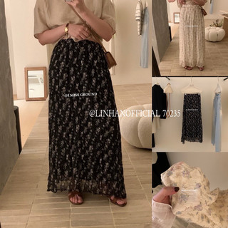 /𝙇𝙞𝙣𝙝𝙖𝙣𝙤𝙛𝙛𝙞𝙘𝙞𝙖𝙡/ chân váy hoa nhí nhăn i miss linene 70235🇰🇷