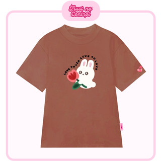  Áo Thun Nữ Nâu Form Vừa Local Brand TNC Baby Tee Phông Cotton Girl Phố Cute Bigsize Xinh Xịn Dễ Thương Hình Thỏ BBT-16 