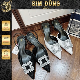 Guốc Zaraa đá vuông 4 phân fullbox hot trend ( Chuẩn Size) B25070