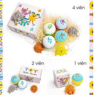 Viên Sủi Bọt Thả Bồn Tắm Em Bé Bộ Đồ Chơi Ngộ Nghĩnh Đáng Yêu Thành Phần Thiên Nhiên An Toàn Cho Da Em Bé