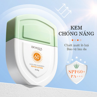 Kem chống nắng  dưỡng ẩm phục hồi làm mới da và chống tia UV Bioaqua SPF60+ PA+++ chiết suất nha đam thiên nhiên