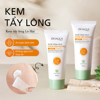 Kem tẩy lông không kích ứng tẩy sạch lông nách chân tay chiết xuất lô hội dịu nhẹ cho da dưỡng ẩm an toàn Bioaqua
