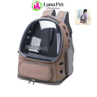 Balo vận chuyển chó mèo lớn Luna Pet BL11 - Balo trong suốt đựng thú cưng du lịch tiện lợi