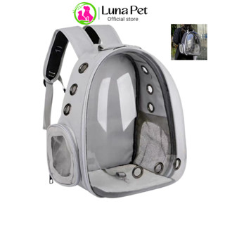 Balo trong suốt LunaPet BL01 vận chuyển mèo chó, thú cưng đi du lịch nhựa dẻo chắc chắn
