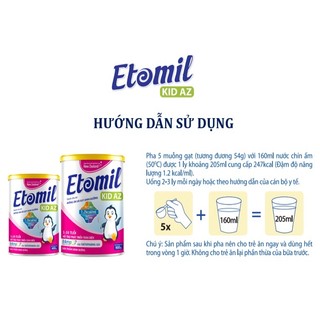 SỮA BỘT ETOMIL AZ LON 900G