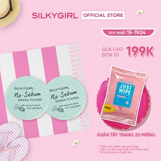 Combo 2 Phấn Phủ Khoáng Kiềm Dầu Nosebum Silkygirl 5g