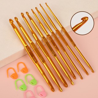 Kim Móc Len 2 Đầu Inox Phù Hợp Với Dòng Len Milk Cotton, Dụng Cụ Dành Cho Người Mới Học Len