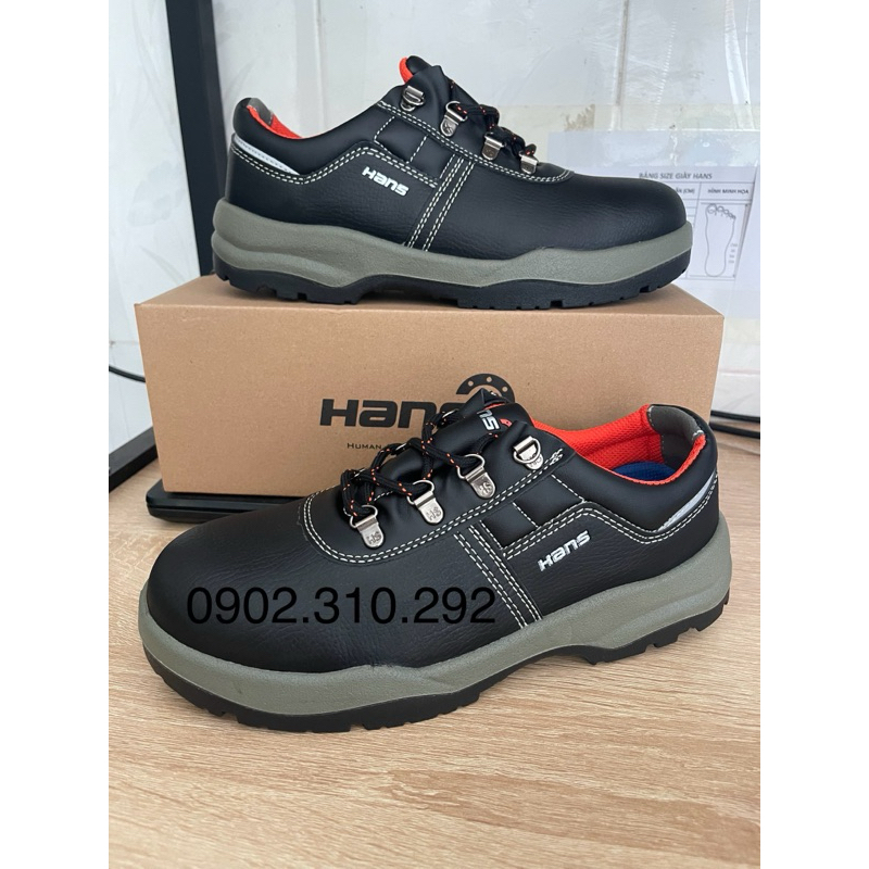 Giày bảo hộ lao động nam siêu nhẹ Hans Hs60 Hàn Quốc - Giày chống đinh nam đi làm công trình - thợ hàn - cơ khí