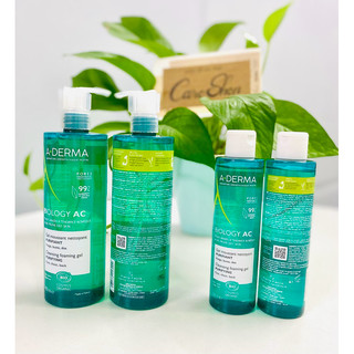 Sữa rửa mặt Aderma Phys-AC Gel moussant dành cho da dầu mụn 400ml và 200ml - nội địa Pháp