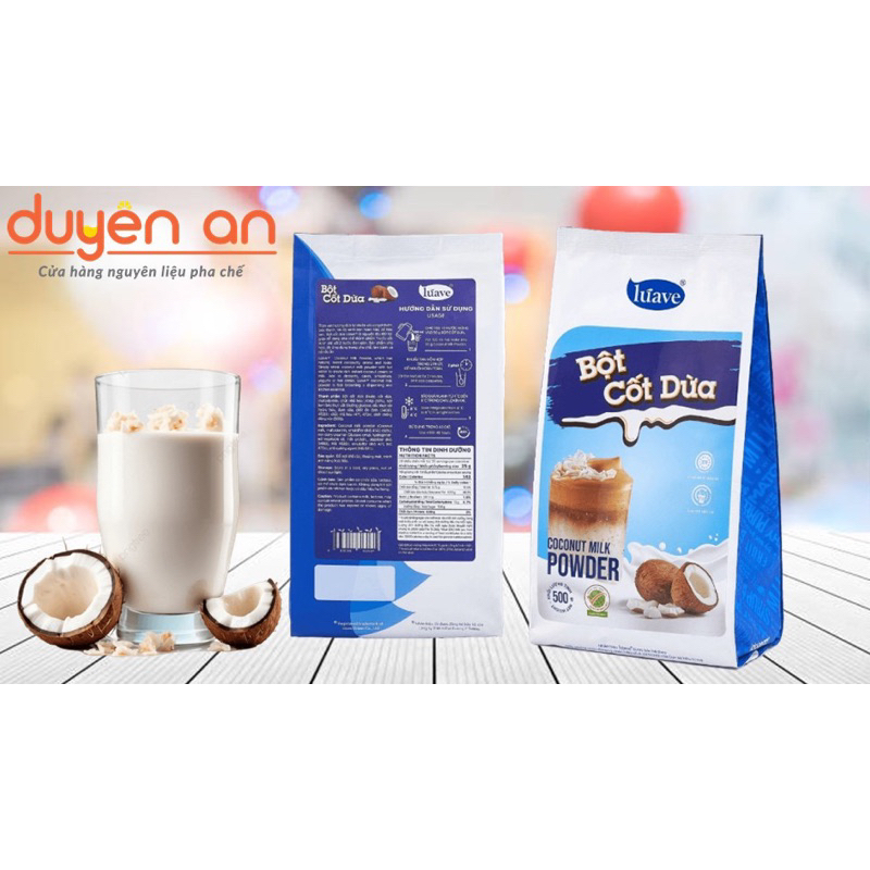 Bột Cốt Dừa Lúave 500gr (Dùng làm bánh,pha chế,các món sữa dừa)