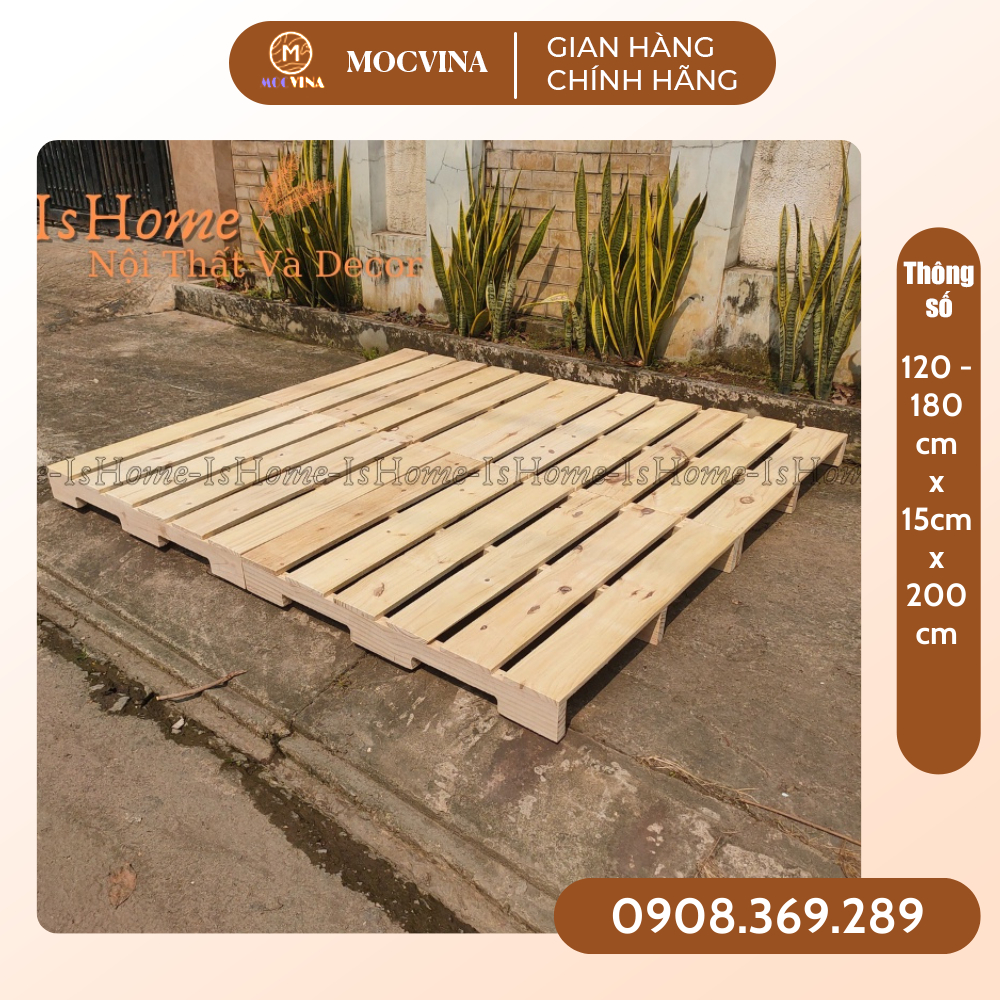 Giường pallet gỗ thông mới 100% giá rẻ